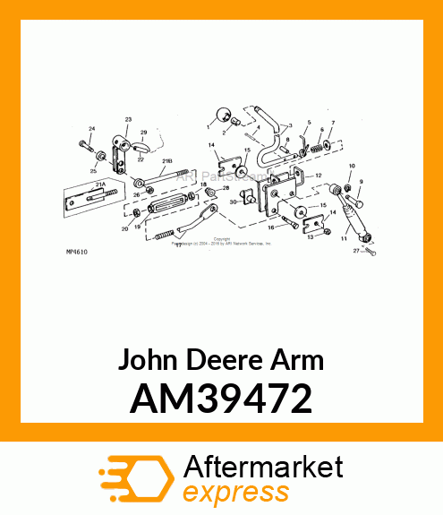 ARM, WELDED SWASHPLATE AM39472