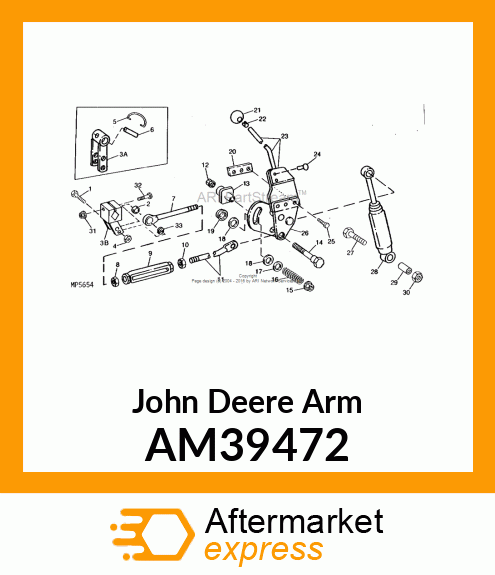 ARM, WELDED SWASHPLATE AM39472