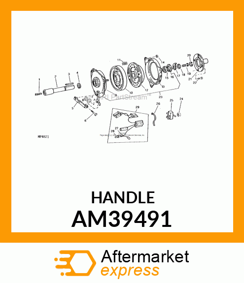 Shaft - SHAFT CLUTCH WELDED AM39491