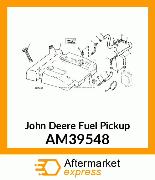 PICKUP, FUEL TANK AM39548