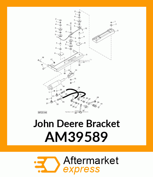 BRACKET, WELDED CYLINDER AM39589