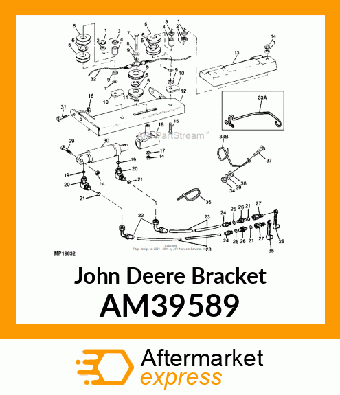 BRACKET, WELDED CYLINDER AM39589