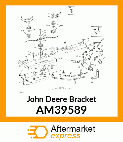 BRACKET, WELDED CYLINDER AM39589