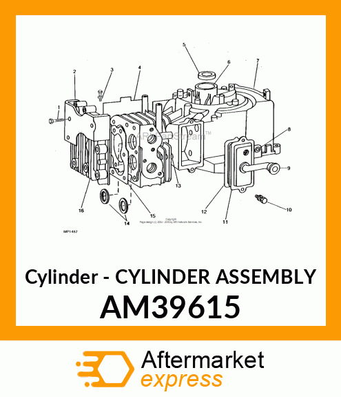 Cylinder - CYLINDER ASSEMBLY AM39615