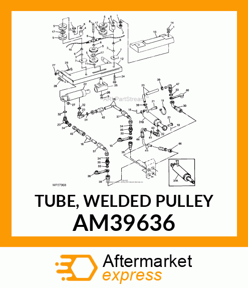 TUBE, WELDED PULLEY AM39636