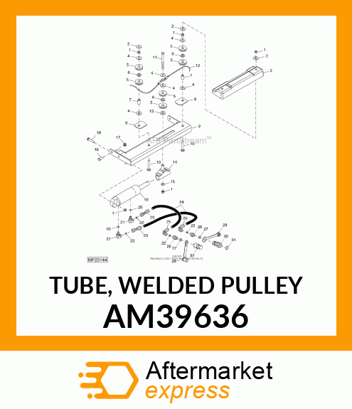 TUBE, WELDED PULLEY AM39636