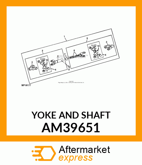 YOKE AND SHAFT AM39651