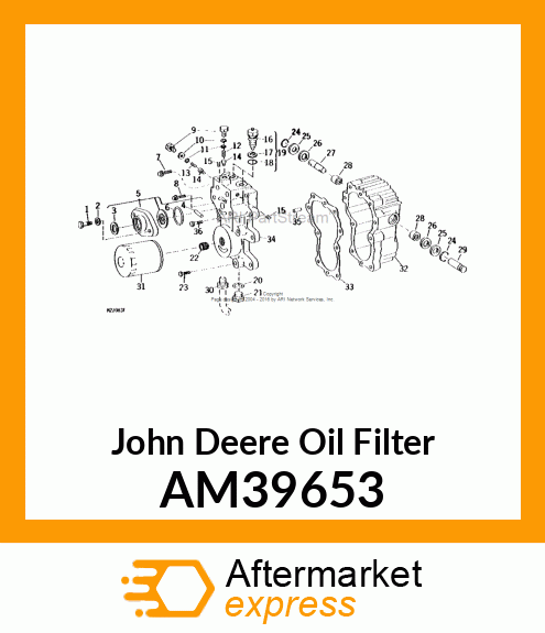 FILTER, OIL AM39653