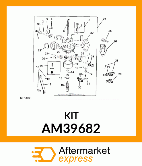 Kit - KIT, CARBURETOR OVERHAUL AM39682