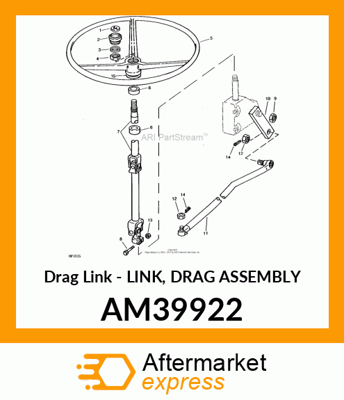 Drag Link - LINK, DRAG ASSEMBLY AM39922