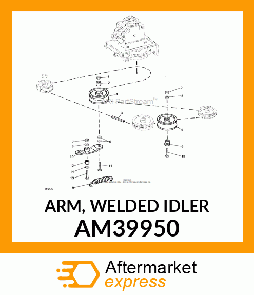 ARM, WELDED IDLER AM39950