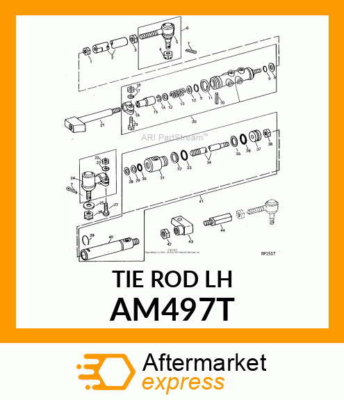 END ,TIE ROD END WITH DUST COR. AM497T