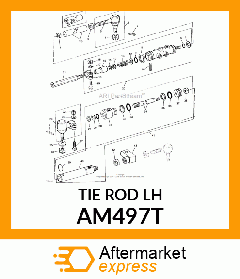 END ,TIE ROD END WITH DUST COR. AM497T