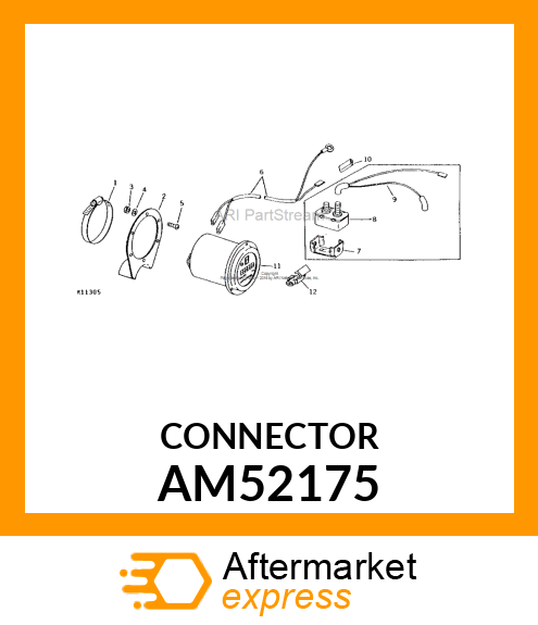 ELEC. CONNECTOR TERMINAL, CONNECTOR AM52175