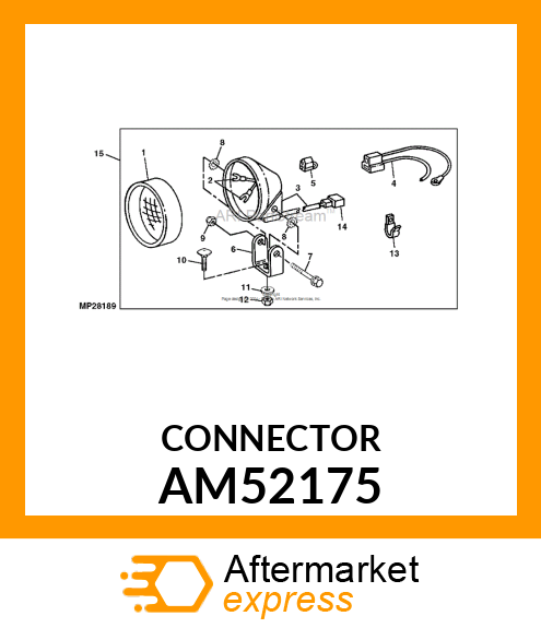 ELEC. CONNECTOR TERMINAL, CONNECTOR AM52175