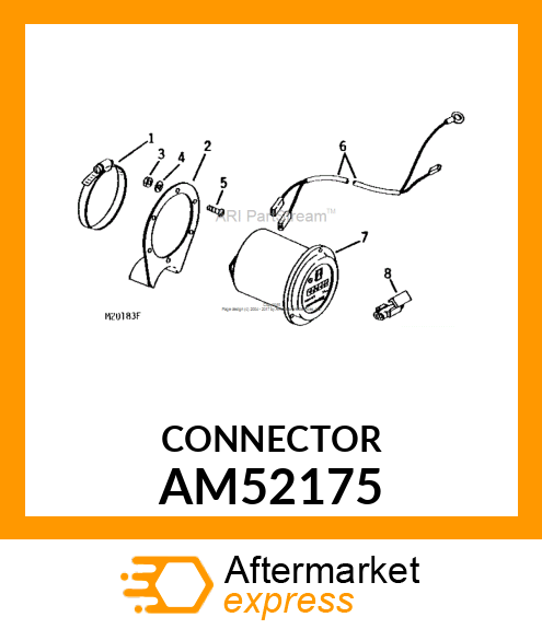 ELEC. CONNECTOR TERMINAL, CONNECTOR AM52175