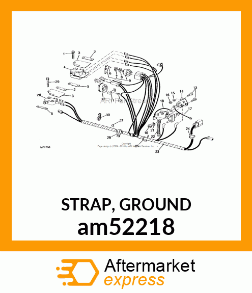 STRAP, GROUND am52218