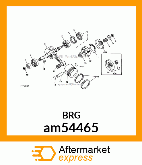 BEARING, BEARING 6202 am54465