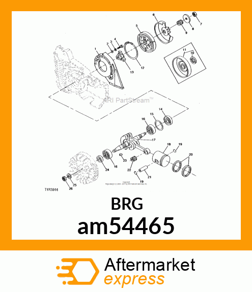 BEARING, BEARING 6202 am54465