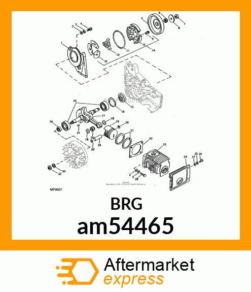 BEARING, BEARING 6202 am54465