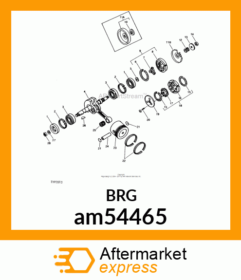 BEARING, BEARING 6202 am54465