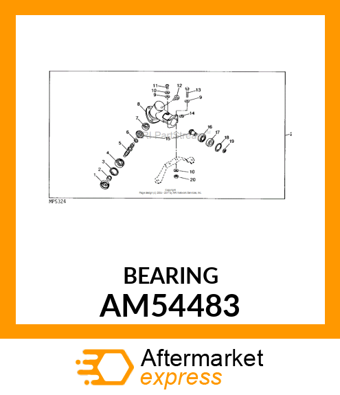 Ball Bearing - BALL BEARING 6201 AM54483