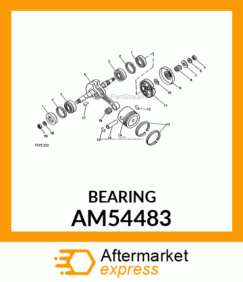 Ball Bearing - BALL BEARING 6201 AM54483