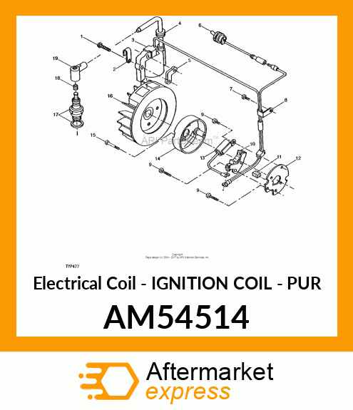 Electrical Coil - IGNITION COIL - PUR AM54514
