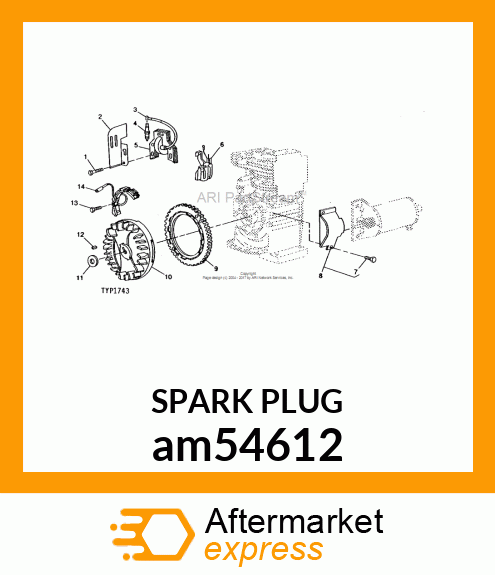 SPARK PLUG am54612