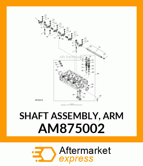 SHAFT ASSEMBLY, ARM AM875002