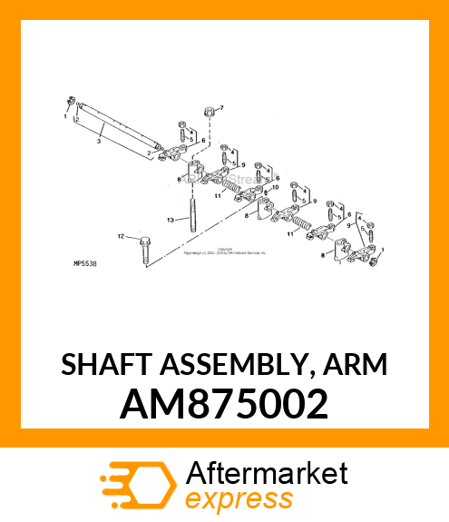 SHAFT ASSEMBLY, ARM AM875002