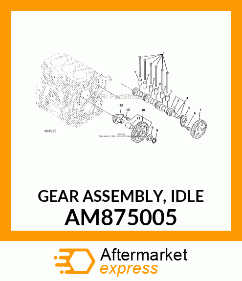 GEAR ASSEMBLY, IDLE AM875005