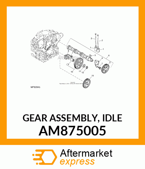 GEAR ASSEMBLY, IDLE AM875005