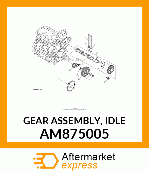 GEAR ASSEMBLY, IDLE AM875005