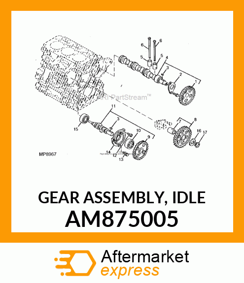 GEAR ASSEMBLY, IDLE AM875005