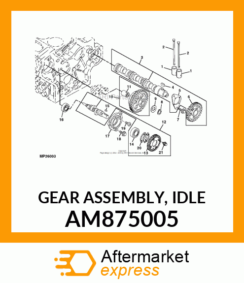 GEAR ASSEMBLY, IDLE AM875005