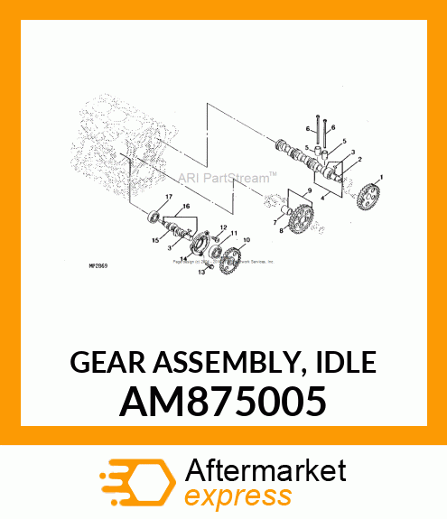 GEAR ASSEMBLY, IDLE AM875005