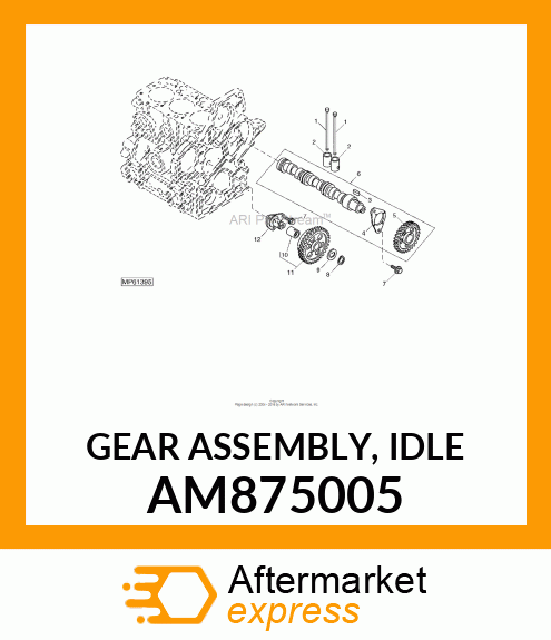 GEAR ASSEMBLY, IDLE AM875005