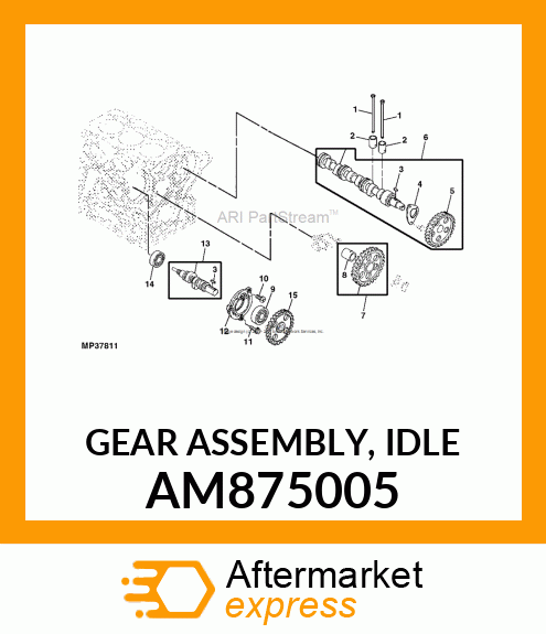 GEAR ASSEMBLY, IDLE AM875005