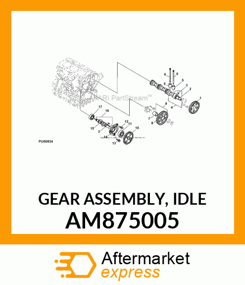 GEAR ASSEMBLY, IDLE AM875005