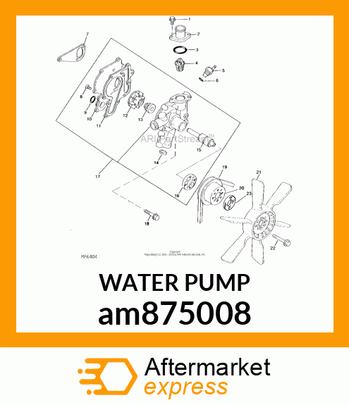 WATER PUMP am875008