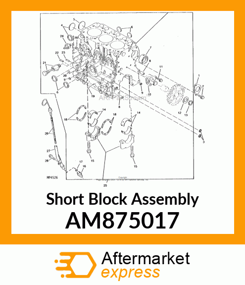 Short Block Assembly AM875017