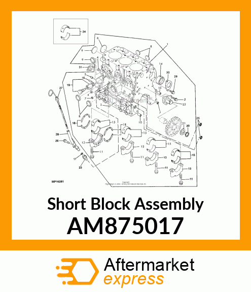 Short Block Assembly AM875017