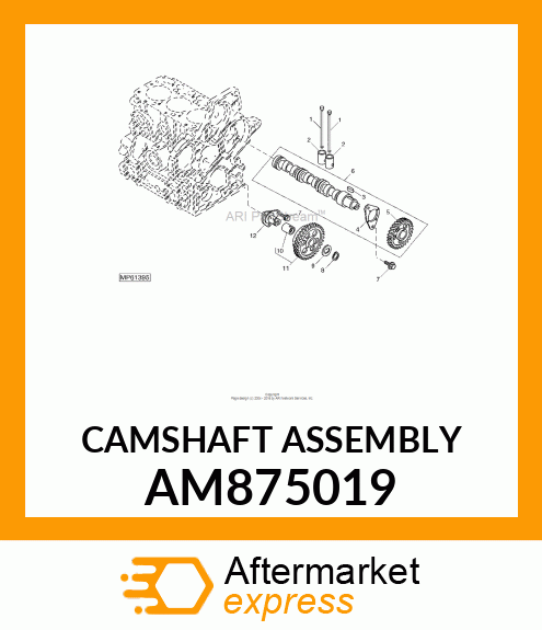 CAMSHAFT ASSEMBLY AM875019
