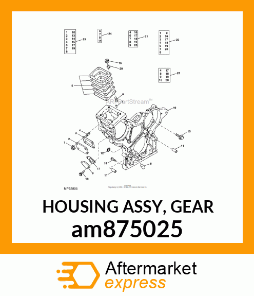 HOUSING ASSY, GEAR am875025