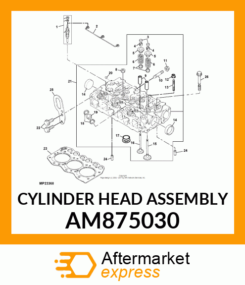 CYLINDER HEAD ASSEMBLY AM875030