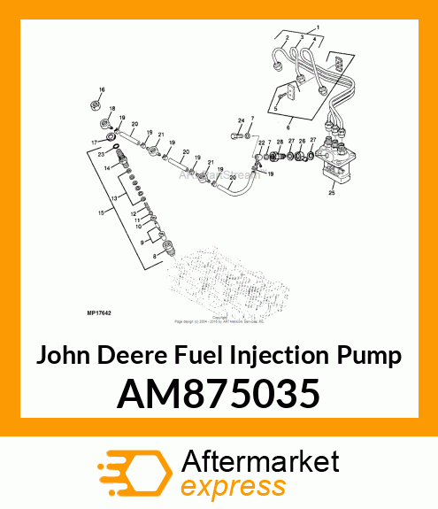 PUMP ASSEMBLY, FUEL INJECTION FOR AM875035