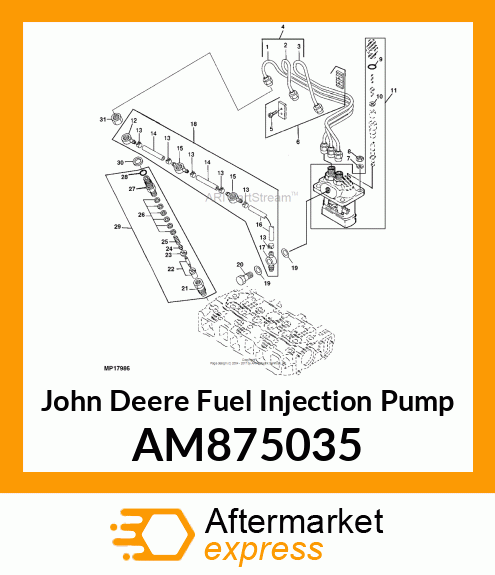 PUMP ASSEMBLY, FUEL INJECTION FOR AM875035