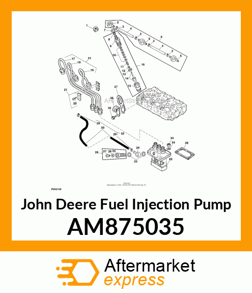 PUMP ASSEMBLY, FUEL INJECTION FOR AM875035