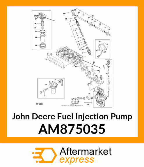 PUMP ASSEMBLY, FUEL INJECTION FOR AM875035